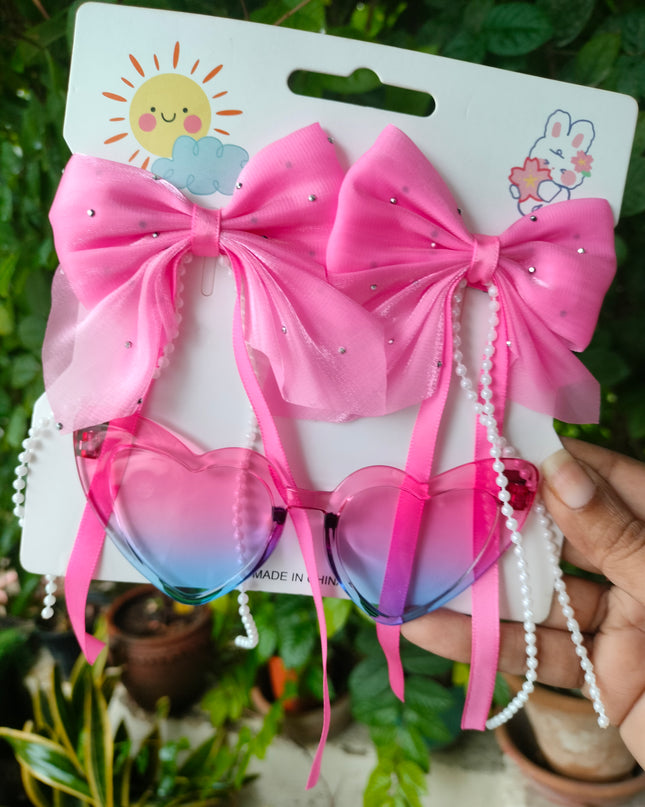 Kiddon Colourful Goggles With  Bow Set