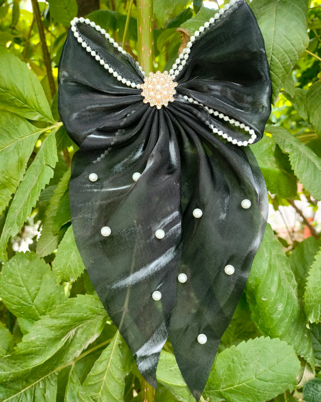 kiddon Black & White Attractive Bow