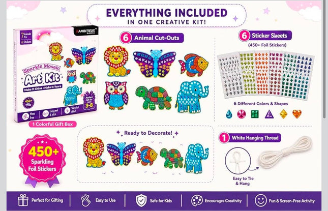 Kiddon sparkle  Mosaic Art Kit -