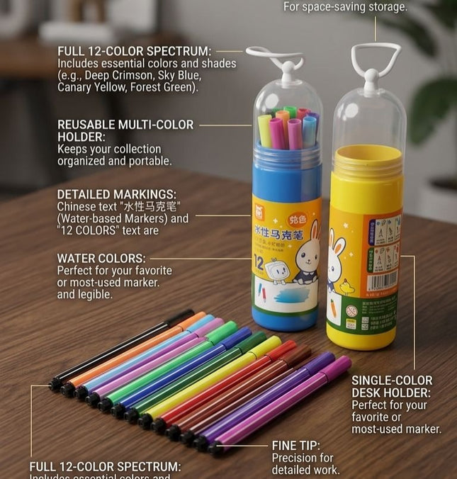 Sketch Pens with stand