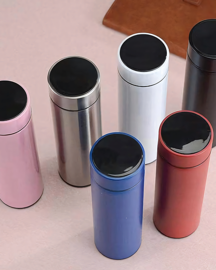 Led Temperature Display Vacuum Insulated Multicolor Water Bottle (1154)